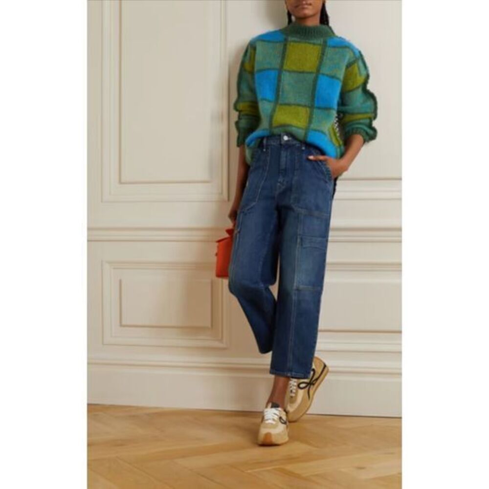 Mother Mile High Cargo jeans size 30 zip‎ ankle utility straight leg streetwear
